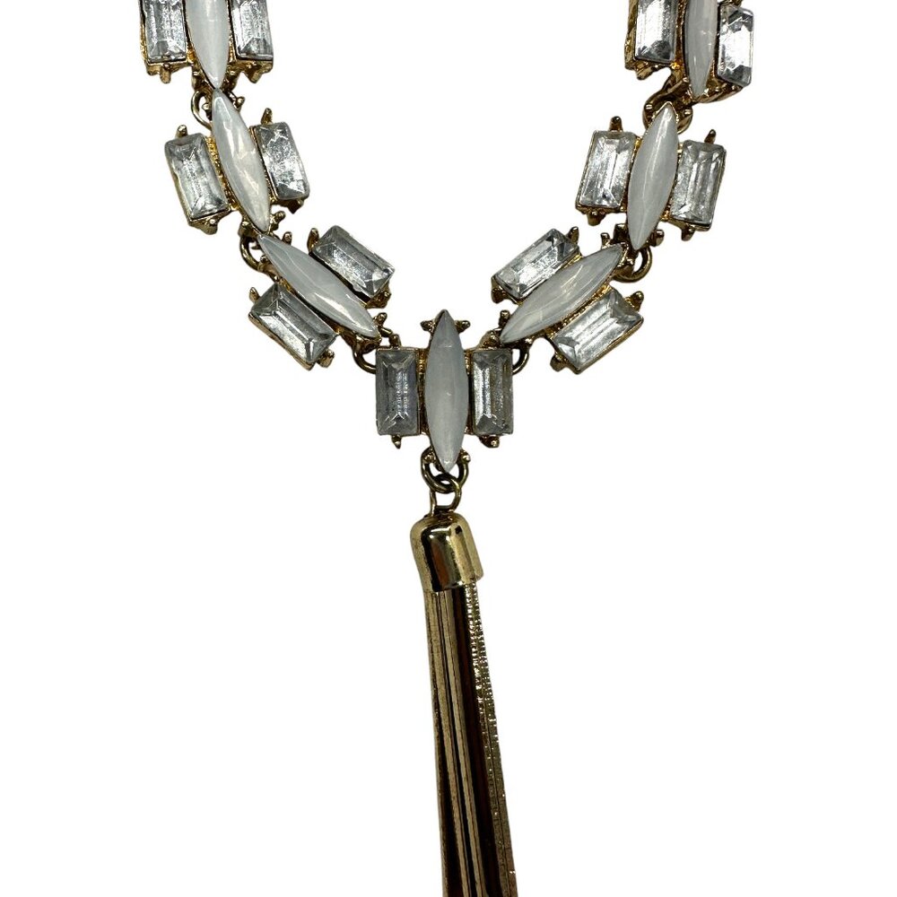 Double Strand Rhinestone Necklace - Picture 4 of 8